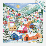 Swiss Alpine Village | Galison | 500 Pieces | Jigsaw Puzzle - Puzzles +