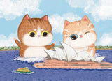 Sydney Opera House And Cats - Miss Wenly | The Puzzle Collab | 99 Pieces | Micro Jigsaw Puzzle - Puzzles +
