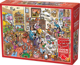Thanksgiving Togetherness | Doodletown | Cobble Hill | 1000 Pieces | Jigsaw Puzzle - Puzzles +