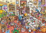 Thanksgiving Togetherness | Doodletown | Cobble Hill | 1000 Pieces | Jigsaw Puzzle - Puzzles +