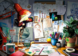 The Artist’s Desk | Disney Pixar | Ravensburger | 1000 Pieces | Jigsaw Puzzle - Puzzles +