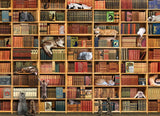 The Cat Library | Cobble Hill | 1000 Pieces | Jigsaw Puzzle - Puzzles +