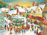 The Christmas Market & Santa's Christmas Supper | Christmas Collection No. 1 | Ravensburger | 2 X 500 Pieces | Jigsaw Puzzle - Puzzles +