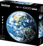 The Earth | Botop Blackcard | 1000 Pieces | Circular Jigsaw Puzzle - Puzzles +