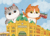 The Flinders Street Station And Cats - Miss Wenly | The Puzzle Collab | 500 Pieces | Jigsaw Puzzle - Puzzles +