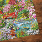 The Japanese Garden - Janice Daughters | Gibsons | 1000 Pieces | Jigsaw Puzzle - Puzzles +