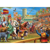 The Joust At Warwick - Mat Edwards | Gibsons | 1000 Pieces | Jigsaw Puzzle - Puzzles +