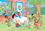 The Magician | Junior No.14 | Jan van Haasteren | Jumbo | 240 Pieces | Jigsaw Puzzle - Puzzles +