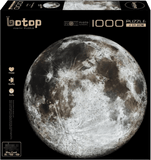 The Moon | Botop Blackcard | 1000 Pieces | Circular Jigsaw Puzzle - Puzzles +