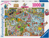 The Pool - Holiday Resort 3 | Ray's Comic Series | Ravensburger | 1000 Pieces | Jigsaw Puzzle - Puzzles +