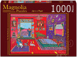 The Red Bedroom - Murat Mizrahi | Magnolia | 1000 Pieces | Jigsaw Puzzle - Puzzles +