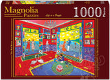 The Red Room - Murat Mizrahi | Magnolia | 1000 Pieces | Jigsaw Puzzle - Puzzles +