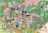 The School Garden | Junior No.18 | Jan van Haasteren | Jumbo | 360 Pieces | Jigsaw Puzzle - Puzzles +