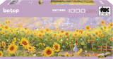 The Summer Of Sunflowers | Botop Blackcard | 1000 Pieces | Panorama Jigsaw Puzzle - Puzzles +