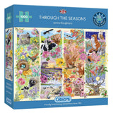 Through the Seasons - Janice Daughters | Gibsons | 1000 Pieces | Jigsaw Puzzle - Puzzles +