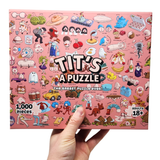 Tit's A Puzzle | Sleazy Greetings | 1000 Pieces | Jigsaw Puzzle - Puzzles +