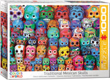 Traditional Mexican Skulls | Colours Of The World | Eurographics | 1000 Pieces | Jigsaw Puzzle - Puzzles +