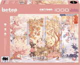 Twelve Flowers | Botop Blackcard | 1000 Pieces | Jigsaw Puzzle - Puzzles +
