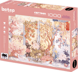 Twelve Flowers | Botop Blackcard | 1000 Pieces | Jigsaw Puzzle - Puzzles +