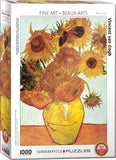 Twelve Sunflowers - Vincent Van Gogh | Fine Art Collection | Eurographics | 1000 Pieces | Jigsaw Puzzle - Puzzles +