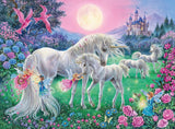 Unicorns In The Moonlight | Star Line | Ravensburger | 100 XXL Pieces | Glow In The Dark Jigsaw Puzzle - Puzzles +