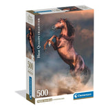 Wild Red Stallion | Clementoni | 500 Pieces | Jigsaw Puzzle - Puzzles +
