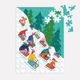 Winter Sledding Ornament | Galison | 130 Pieces | Jigsaw Puzzle - Puzzles +