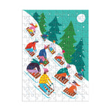 Winter Sledding Ornament | Galison | 130 Pieces | Jigsaw Puzzle - Puzzles +