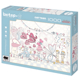 Wooden Man | Botop Blackcard | 1000 Pieces | Jigsaw Puzzle - Puzzles +
