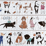 Woof Meow | Botop Fusion | 1000 Pieces | Jigsaw Puzzle - Puzzles +