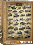 World War II Tanks | Eurographics | 1000 Pieces | Jigsaw Puzzle - Puzzles +