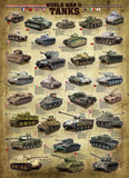 World War II Tanks | Eurographics | 1000 Pieces | Jigsaw Puzzle - Puzzles +