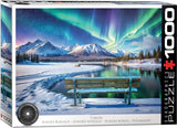 Yukon Aurora Boealis | HDR Photography | Eurographics | 1000 Pieces | Jigsaw Puzzle - Puzzles +