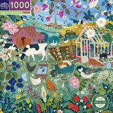 English Hedgerow - Victoria Ball | Eeboo | 1000 Pieces | Jigsaw Puzzle