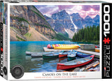 Canoes on the Lake - Lake Louise | HDR Photography | Eurographics | 1000 Pieces | Jigsaw Puzzle
