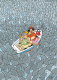 Shark Mania | Expert 1 | Jan van Haasteren | Jumbo | 500 Pieces | Jigsaw Puzzle