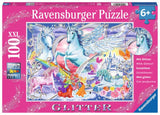 Amazing Unicorns - Glitter | Ravensburger | 100 XXL Pieces | Jigsaw Puzzle - Puzzles +