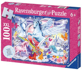 Amazing Unicorns - Glitter | Ravensburger | 100 XXL Pieces | Jigsaw Puzzle - Puzzles +