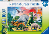 Among the Dinosaurs | Ravensburger | 100 XXL Pieces | Jigsaw Puzzle - Puzzles +
