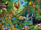 Animals in the Jungle | Ravensburger | 200 XXL Pieces | Jigsaw Puzzle - Puzzles +