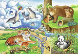 Animals in the Zoo | Ravensburger | 2 x 12 Pieces | Jigsaw Puzzle - Puzzles +