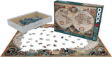 Antique World Map - Maps & Flags | Eurographics | 1000 Pieces | Jigsaw Puzzle - Puzzles +