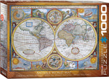 Antique World Map - Maps & Flags | Eurographics | 1000 Pieces | Jigsaw Puzzle - Puzzles +