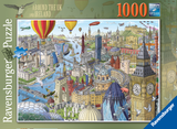 Around the UK and Ireland | Ravensburger | 1000 Pieces | Jigsaw Puzzle - Puzzles +