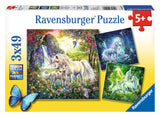Beautiful Unicorns | Ravensburger | 3 x 49 Pieces | Jigsaw Puzzle - Puzzles +