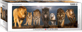Big Cats | Eurographics | 1000 Pieces | Panorama Jigsaw Puzzle - Puzzles +