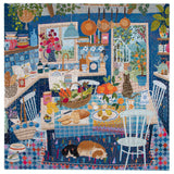Blue Kitchen - Victoria Ball | Eeboo | 1000 Pieces | Jigsaw Puzzle - Puzzles +