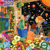 Bookstore Astronomers - Ashikin Hussin | Eeboo | 500 Pieces | Jigsaw Puzzle - Puzzles +