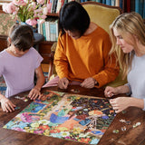 Bookstore Astronomers - Ashikin Hussin | Eeboo | 500 Pieces | Jigsaw Puzzle - Puzzles +
