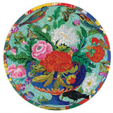 Bouquet & Birds - Fumiha Tanaka | Eeboo | 500 Pieces | Round Jigsaw Puzzle - Puzzles +